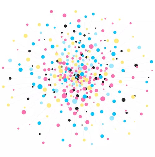 Graph of circles representing growth