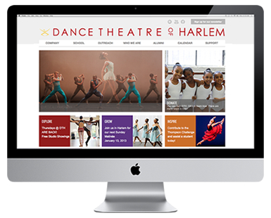 Dance Theatre of Harlem website design