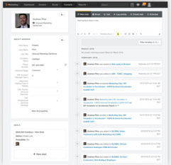 Conversion assist timeline - HubSpot - engagement activities