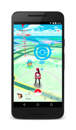 Pokemon Go mobile device