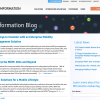 Enterprise blog web design