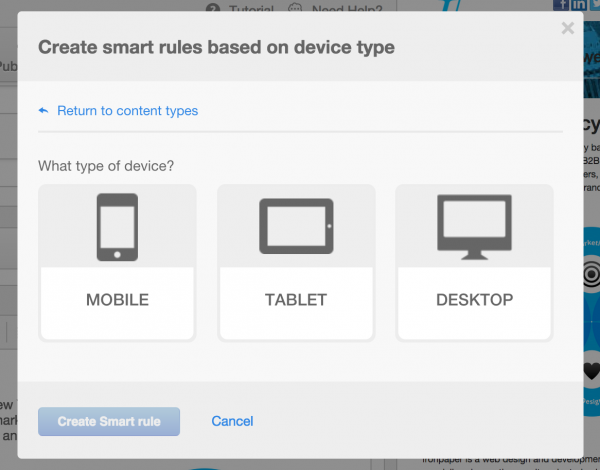 mobile personalization and web design