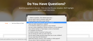 safe horizon nonprofit content strategy questions