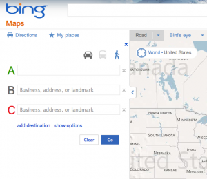 Developments to Bing Maps routing engine