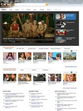 Bing and MSN Video website re-design