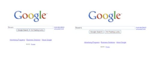 Google Web design changes - expanded searcg