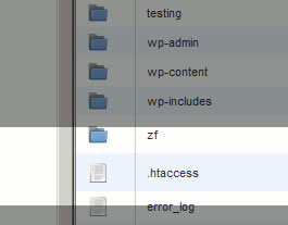 .htaccess file