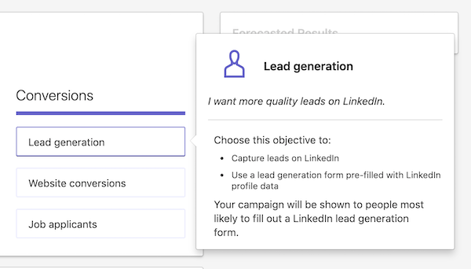 Linkedin forms