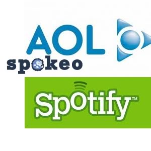 Logos spotify spokeo and aol - online tracking issue