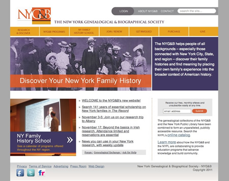 newyorkfamilyhistory.org - New York Genealogical & Biographical Society - NYG&B website
