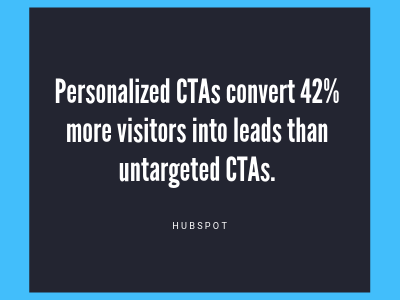 Personalized CTAs - HubSpot quote
