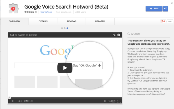 Search by voice