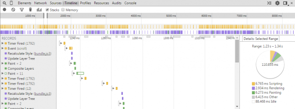 Developer Tools for page load time