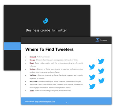 Twitter guide for business eBook