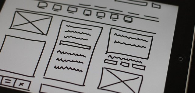wireframes website project