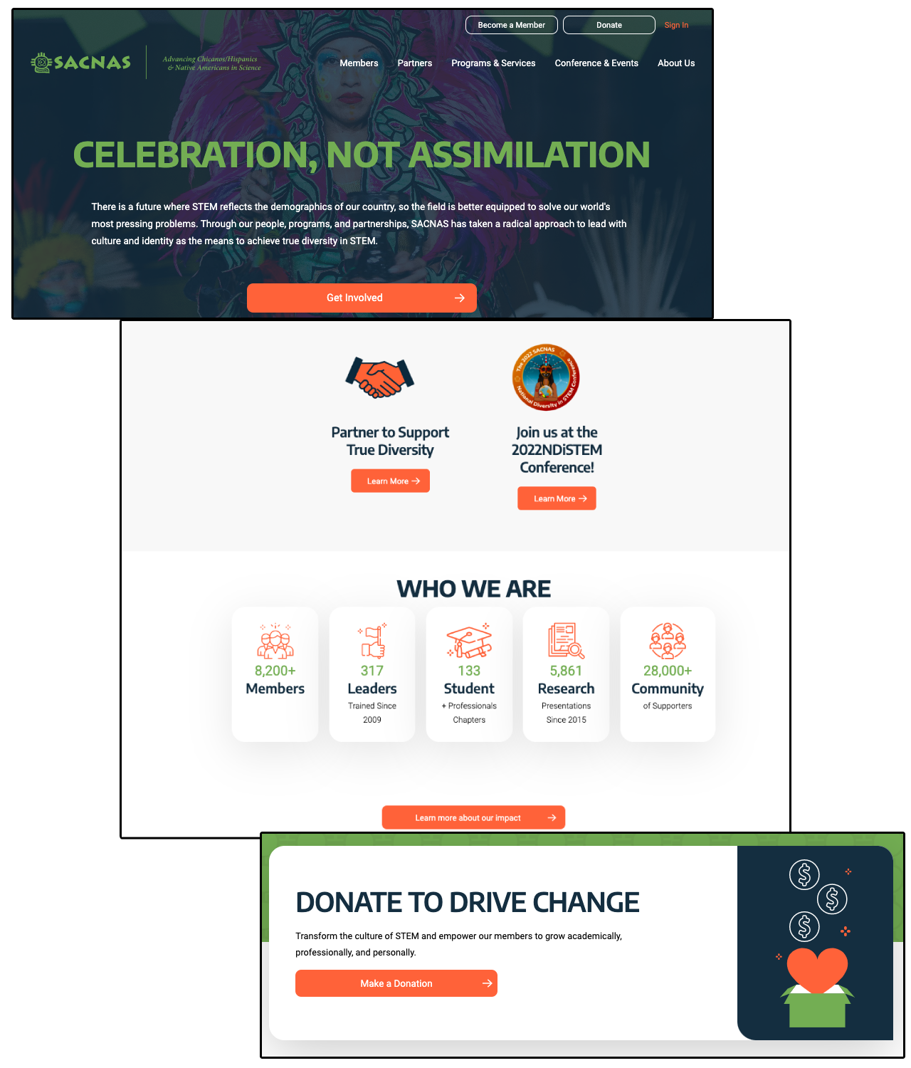 Sacnas website modules 2.0