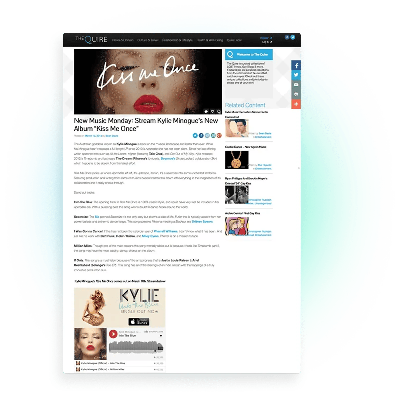 Newscred website integration