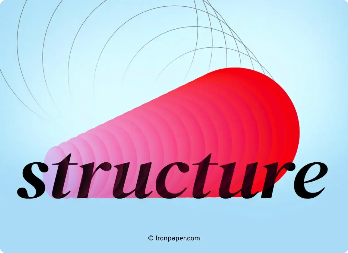 Structure with Ironpaper