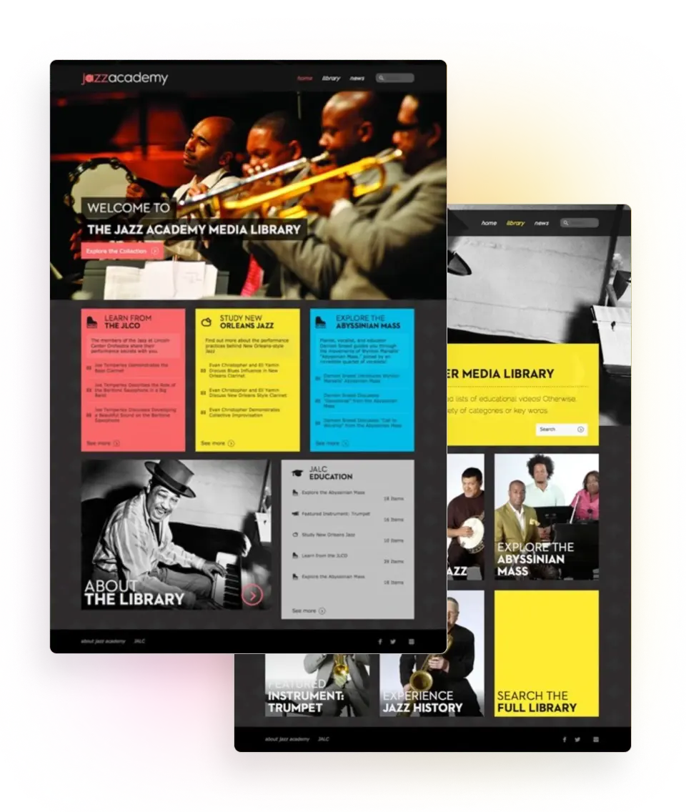 web development jazz library