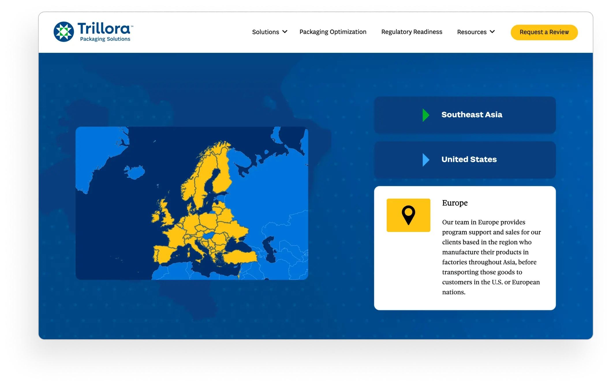 Website customizable map module