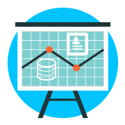 A graphic of a financial presentation